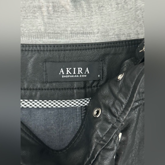 Akira Faux Leather Skirt (size small) - Picture 3 of 6